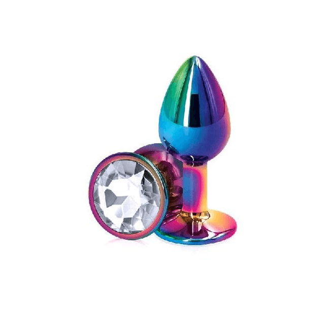 Plug Anal Acero Inox Tornasol Talla L Joya Varios Colores